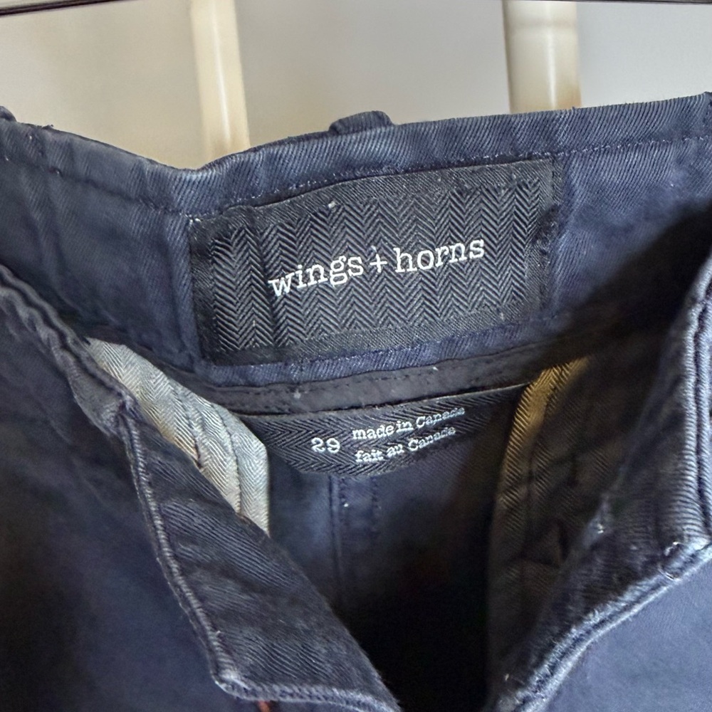 Wings + Horns Dark Navy Chino Pants - Picture 4 of 6